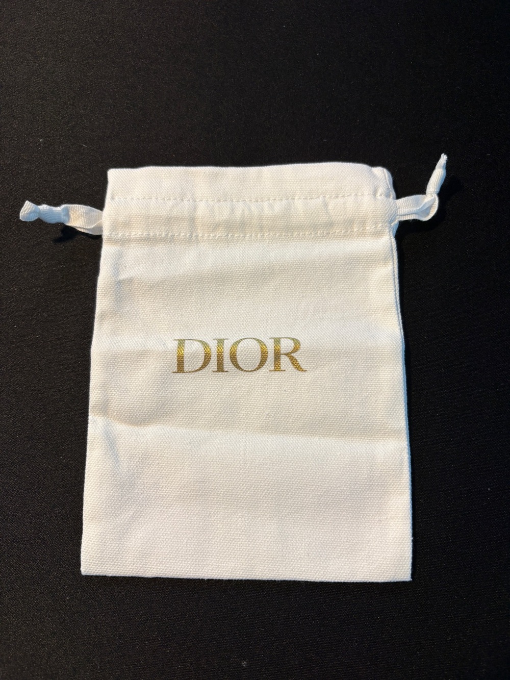 Dior Drawstring Bag with 2 samples and Dior Ribbon